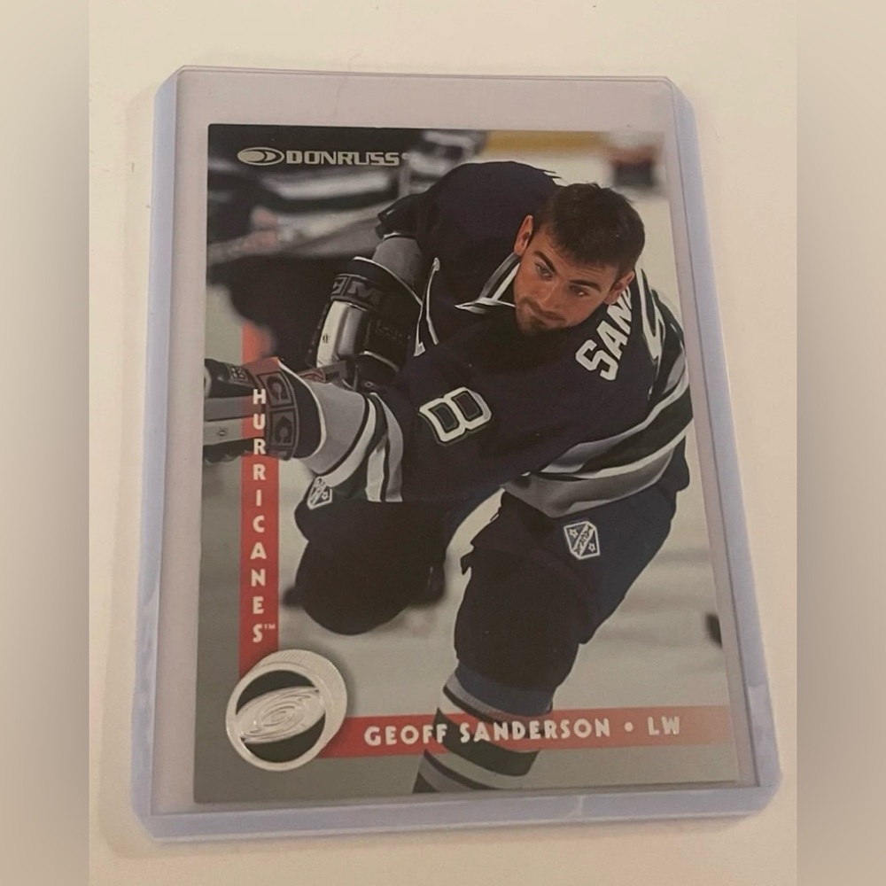 Geoff Sanderson Hockey Card - Blue